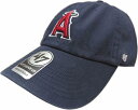 フォーティーセブンブランド クリーンナップ ベースボールキャップ 帽子 ロサンゼルス エンゼルス ネイビー 47BRAND CLEAN UP Angels baseball cap 015
