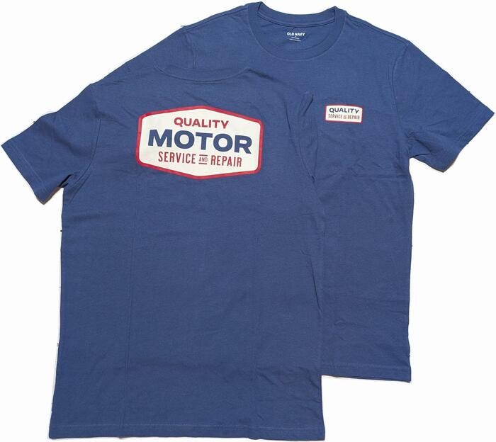 オールドネイビー 半袖 バックプリント Tシャツ ライトネイビー メンズ アメカジ OLD NAVY PRINT T SHIRTS 005