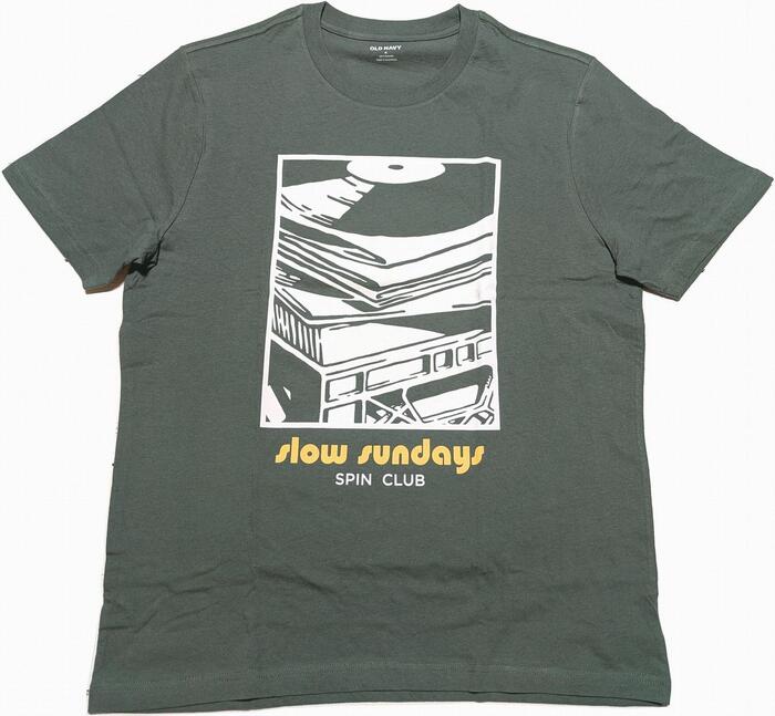 乐天商城 - オールドネイビー 半袖 プリント Tシャツ グリーン系 メンズ アメカジ OLD NAVY PRINT T SHIRTS 026