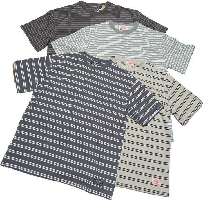 ビッグマイク ボーダーサングラスポケット S/S Tシャツ メンズ BIG MIKE border sunglasses pocket s/s t-shirts 26ss bigmike 050