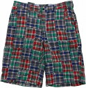 アメリカンリビング マドラスチェック パッチワーク ショートパンツ メンズ American Living SHORT PANTS 002
