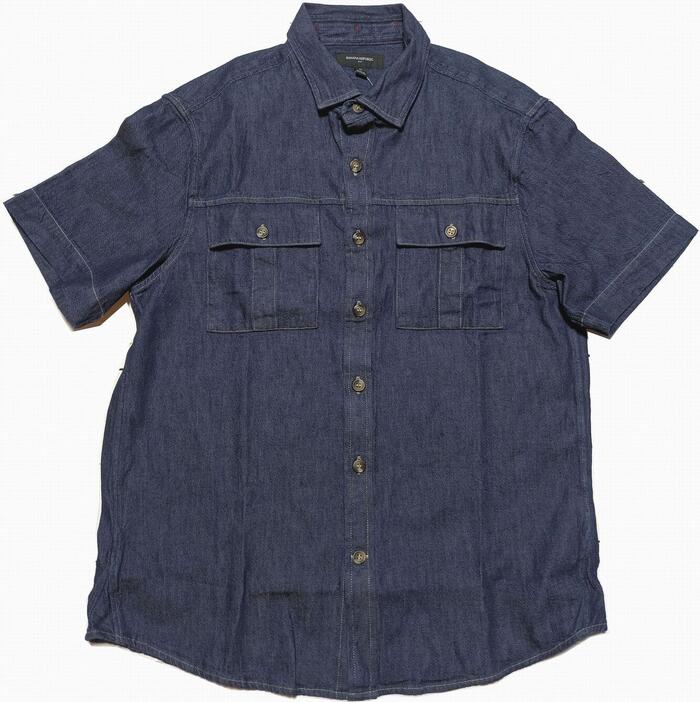 バナナリパブリック 半袖 デニムシャツ ブルー メンズ BANANA REPUBLIC DENIM SHIRTS 025