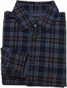 バナナリパブリック 長袖 ワイドカラーシャツ チェック ネイビー メンズ BANANA REPUBLIC SHIRTS 104