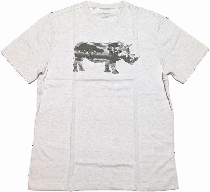 バナナリパブリック 半袖 プリント Tシャツ オートミール メンズ BANANA REPUBLIC T SHIRTS 093