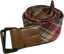 ブルックスブラザーズ 布ベルト マドラスチェック レッド メンズ Brooks Brothers MADRAS CHECK BELT 033