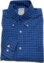 ブルックスブラザーズ ブルックスブラザーズ 長袖 ワンポイント ボタンダウンシャツ チェック ブルー Brooks Brothers SHIRTS 028