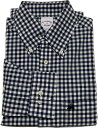 ブルックスブラザーズ 長袖 ワンポイント ボタンダウンシャツ チェック ネイビー Brooks Brothers SHIRTS 030