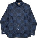 ブルックスブラザーズ ブルックスブラザーズ 長袖 ボタンダウンシャツ ペーズリー プリント ネイビー Brooks Brothers SHIRTS 068