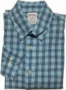 ブルックスブラザーズ 長袖 ワンポイント ボタンダウンシャツ チェック ブルー Brooks Brothers SHIRTS 024