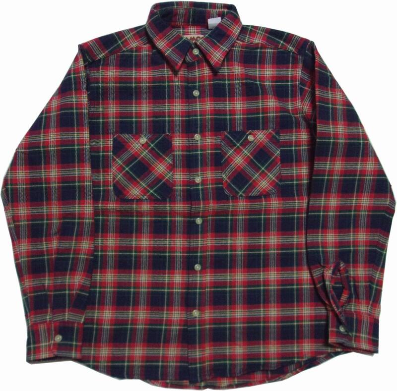 カムコ ヘビーコットン ネルシャツ 紺 ネイビー メンズ CAMCO COTTON FLANNEL SHIRTS 016