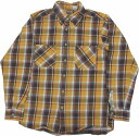 カムコ ヘビーコットン ネルシャツ イエロー メンズ CAMCO COTTON FLANNEL SHIRTS 010