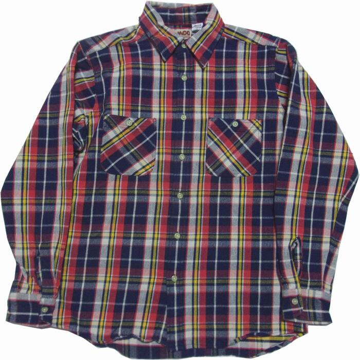 カムコ ヘビーコットン ネルシャツ ネイビー メンズ CAMCO COTTON FLANNEL SHIRTS 007