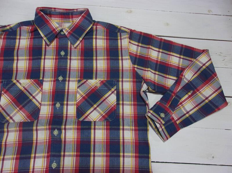 カムコ ヘビーコットン ネルシャツ ブルー メンズ CAMCO COTTON FLANNEL SHIRTS 009