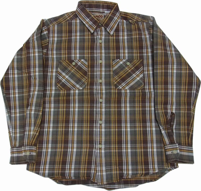 カムコ ヘビーコットン ネルシャツ ブラウン メンズ CAMCO COTTON FLANNEL SHIRTS 029