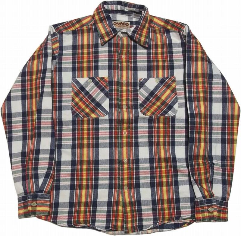 カムコ ヘビーコットン ネルシャツ ネイビー メンズ CAMCO COTTON FLANNEL SHIRTS 004