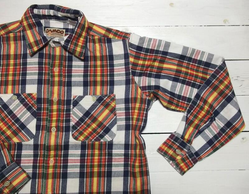 カムコ ヘビーコットン ネルシャツ ネイビー メンズ CAMCO COTTON FLANNEL SHIRTS 004