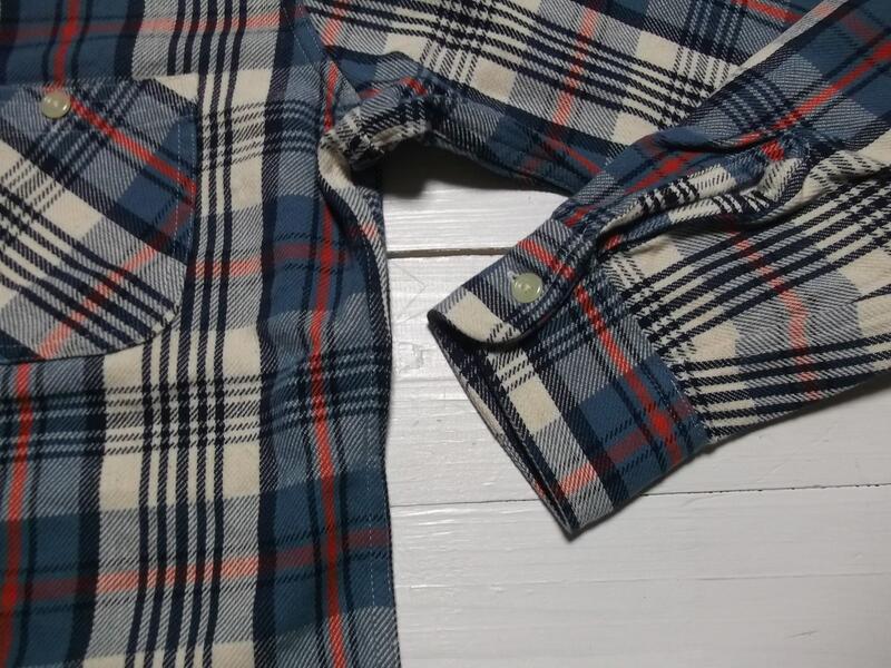 カムコ ヘビーコットン ネルシャツ ブルー メンズ CAMCO COTTON FLANNEL SHIRTS 023