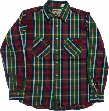 カムコ ヘビーコットン ネルシャツ グリーン メンズ CAMCO COTTON FLANNEL SHIRTS 015