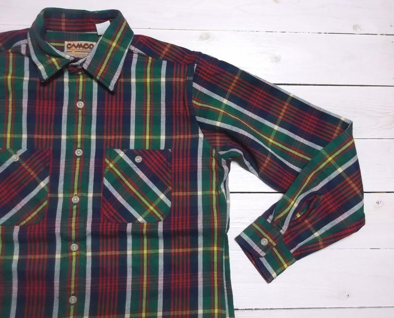 カムコ ヘビーコットン ネルシャツ グリーン メンズ CAMCO COTTON FLANNEL SHIRTS 015