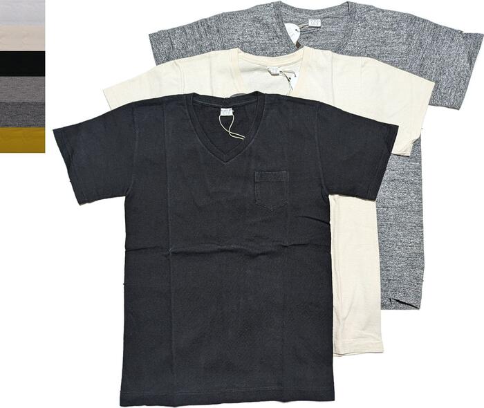乐天商城 - エントリーエスジー ジェノバ 半袖 ポケット付き Vネック Tシャツ メンズ 日本製 ENTRY SG GENOVA T shirts 236