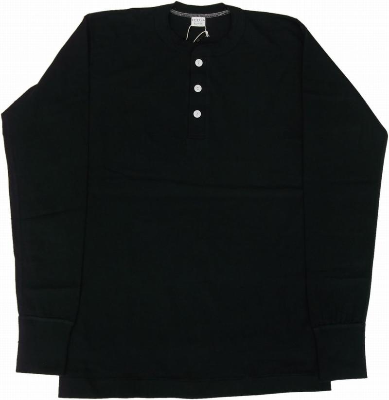 エントリーエスジー メリダ アンティークブラック 長袖 ヘンリーネック Tシャツ メンズ 日本製 ENTRY SG MERIDA ANTIQUE BLACK 248