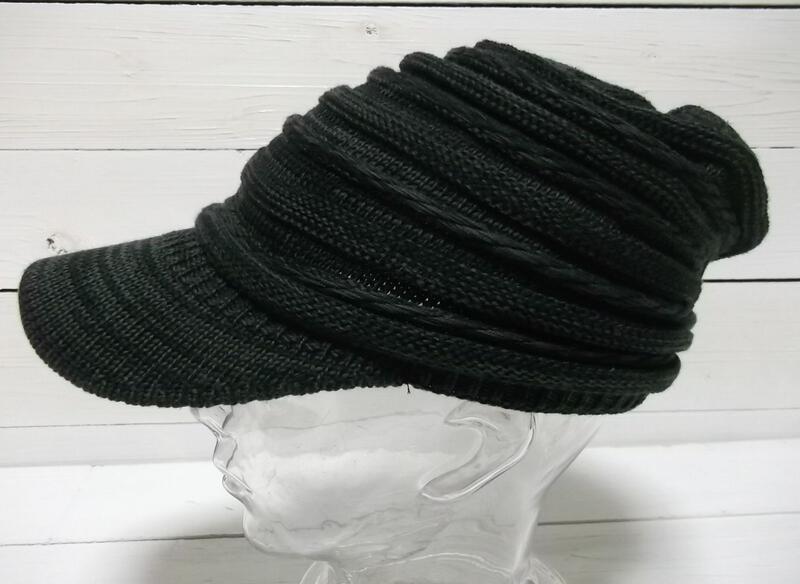 �ĥ��դ� �˥åȥ���å� �֥�å� ���졼 KNIT CAP 009