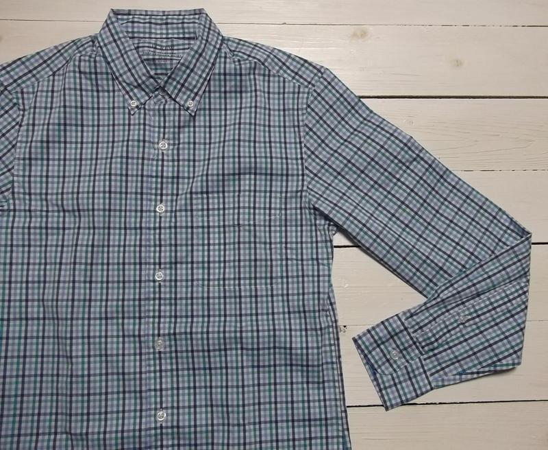 ジェイクルー 長袖 ボタンダウンシャツ チェック ブルー メンズ J.CREW BD SHIRTS 041