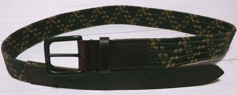 ジェイクルー コットンメッシュベルト 本革レザー オリーブ メンズ J.CREW BELT 001
