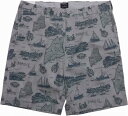 ジェイクルー コットン コットン プリント ショーツ グレイ メンズ J.CREW SHORT PANTS 003