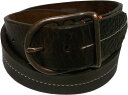 マーティンディングマン アメリカ製 本革 オイルドレザーベルト 茶 ブラウン メンズ MARTIN DINGMAN LEATHER BELT MADE IN USA 013