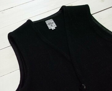 オルテガ チマヨベスト 別注 黒 無地 ブラック メンズ ORTEGA'S HAND MADE CHIMAYO VEST BLACK 002