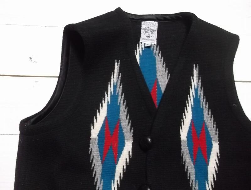 オルテガ チマヨベスト 黒 ブラック ≪36≫ メンズ ORTEGA'S HAND MADE CHIMAYO VEST BLACK 008