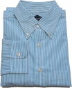 ビルズカーキ ボタンダウンシャツ ストライプ ブルー メンズ BILLS KHAKIS BD SHIRTS 002