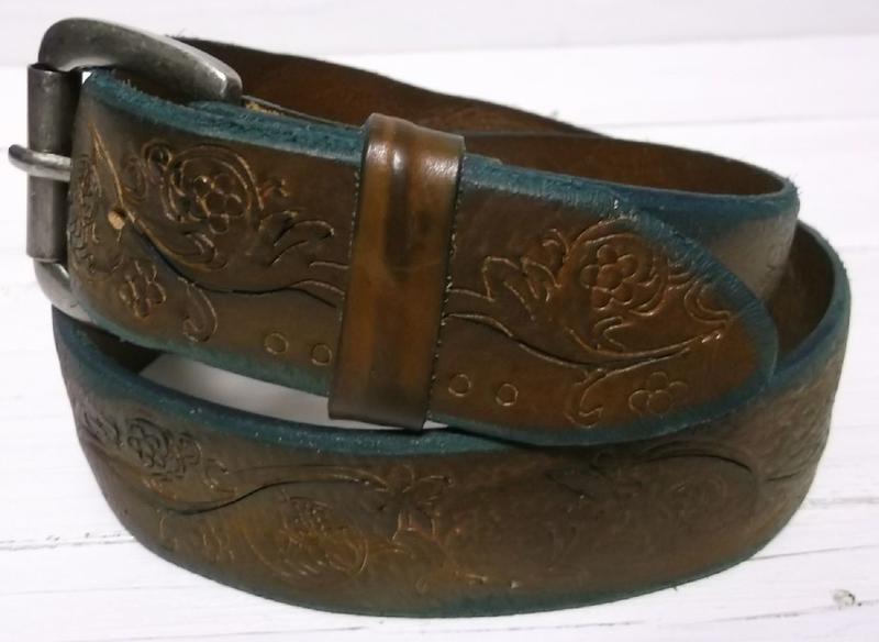 ウィルレザーグッズ 本革製 レザーベルト ブラウン メンズ WILL LEATHER GOODS LEATHER BELT 003
