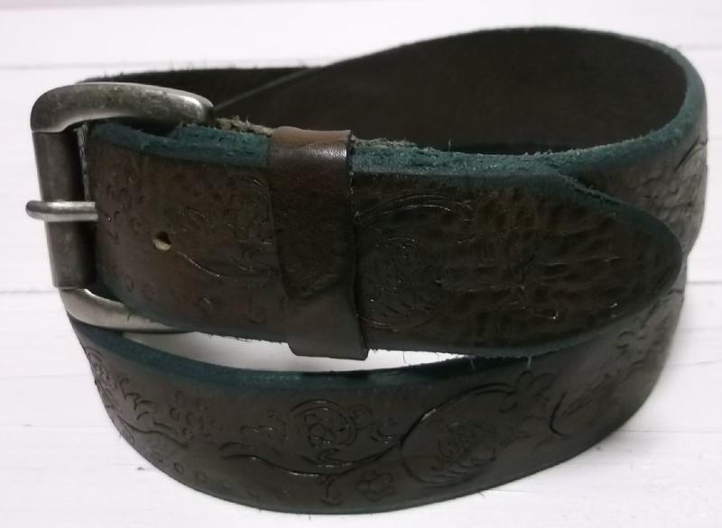 ウィルレザーグッズ 本革製 レザーベルト ブラウン メンズ WILL LEATHER GOODS LEATHER BELT 004