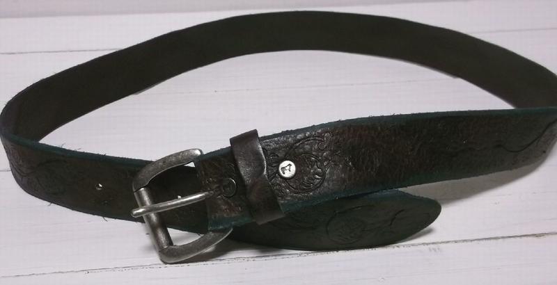 ウィルレザーグッズ 本革製 レザーベルト ブラウン メンズ WILL LEATHER GOODS LEATHER BELT 004