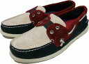 トップサイダー 本革製 レザー デッキシューズ スエード レッド ネイビー メンズ SPERRY TOP SIDER LEATHER DECK SHOES 011