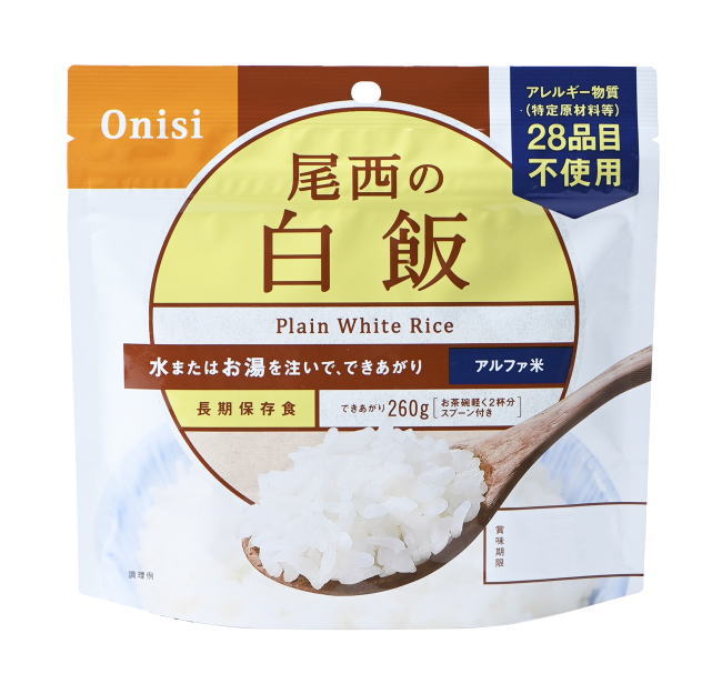 Onishi［尾西食品］アルファ米　尾西の白飯(1食分)
