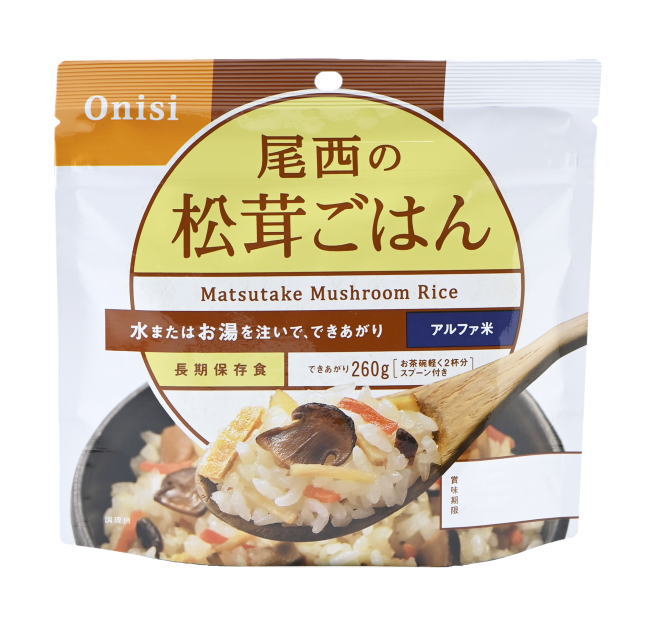 Onishi［尾西食品］アルファ米　尾西の松茸ごはん(1食分)