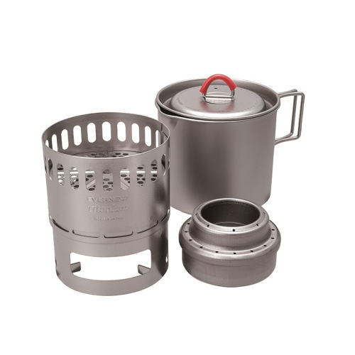 エバニュー［EVERNEW］Ti Mug pot 500 Stove set チタンマグポット500 ストーブセット 