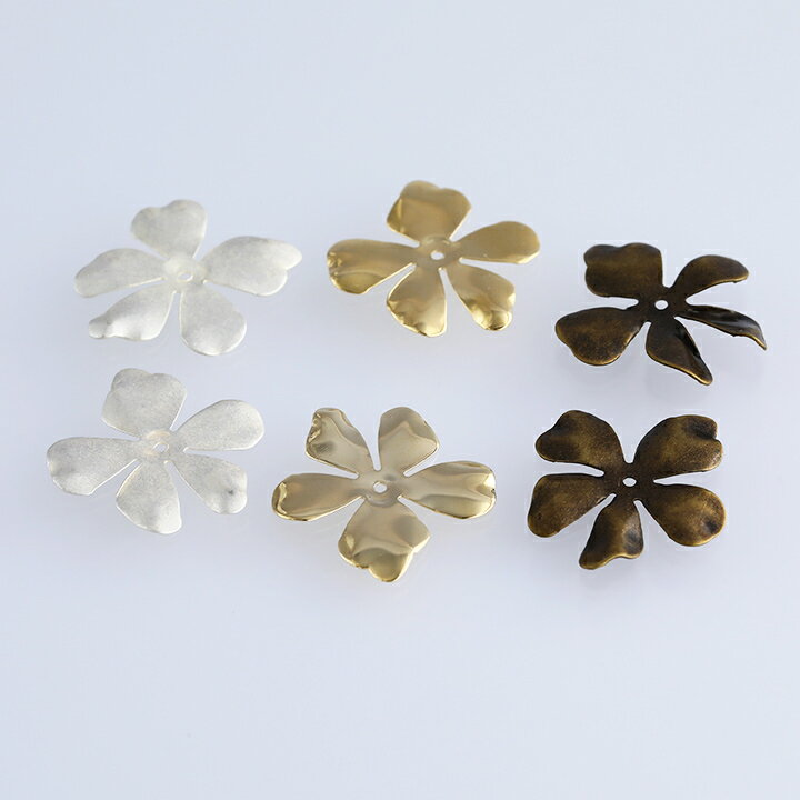 座金 フラワー 大(5枚弁) 2個 | 座金 フラワー 花 大 5枚弁 パーツ アクセサリー フラワーパーツ 2個のサムネイル