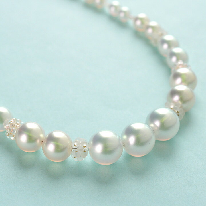 フェアリーパール 6mm | ビーズ パール 虹色 ハンドメイド アクセサリー 透明感 ゆ...