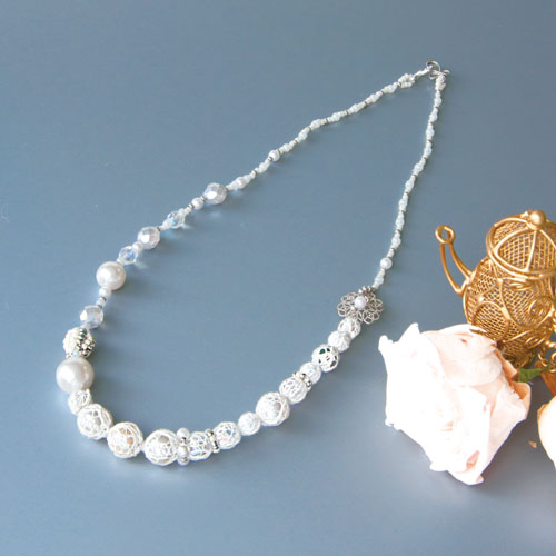 楽天市場】ビーズ アクセサリー ネックレス キット(手芸 楽天市場】ビーズ アクセサリー ネックレス キット(手芸