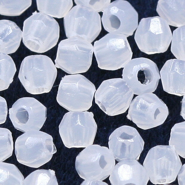 アクリルビーズ タワラ型 Wオパール 3mm 4mm ｜ビーズ アクリルビーズ ソロバン アクセサリー 手作り 手芸 トーカイ ビーズ