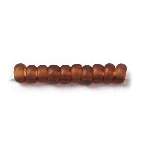 Glass Beads - ビーズ グラスビーズ 丸特小 スキ(つや消し)／423F茶 【メール便可】｜ビーズ｜パーツ｜グラスビーズ｜特小｜