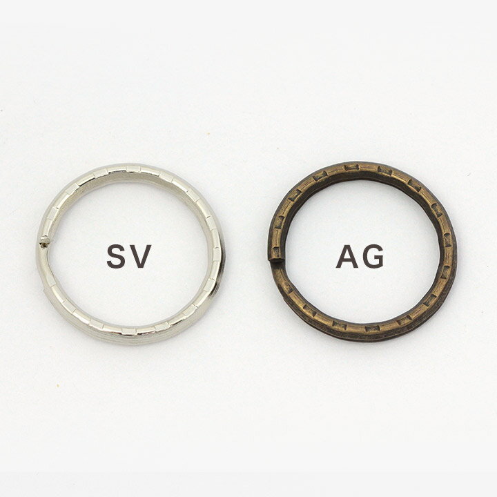 アクセサリー金具 二重リング 25mm SV AG 6ヶ 【メール便可】｜ビーズ｜パーツ｜二重カン｜25mm｜金具 トーカイ