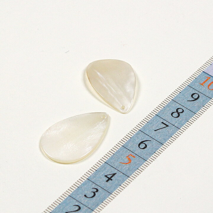 シェルパーツ しずく 1穴 30mm ハマー 2ヶ | ビーズ パーツ アクセサリー シェル ...