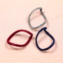 メタルフロッキーパーツ しずく ひねり 小 24× 17mm | 秋冬アクセサリーSF パーツ フロッキービーズ ベロア ベルベット フロッキー メタル 秋 冬...