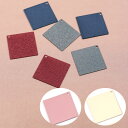 【在庫限り】【新色追加】メタルカラーコートパーツ 角プレート 1穴 20×20mm | 秋冬アクセサリーSF ビーズ パーツ メタル マットカラー マット つや...