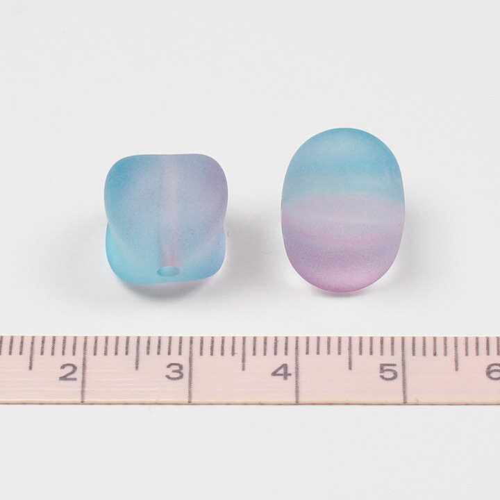 ヴィトライユビーズ つや消し 風車 12mm